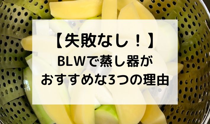 離乳食　BLW　手づかみ食べ　蒸し器　野菜スティック　レシピ　レンジ　茹でる　5ヶ月　6ヶ月