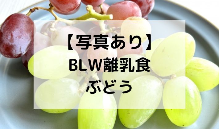 BLW　離乳食　補完食　ぶどう　手づかみ食べ　レシピ　切り方　初期　中期