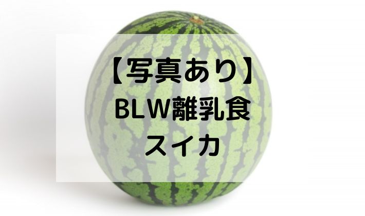 BLW　離乳食　補完食　スイカ　すいか　手づかみ食べ　レシピ　切り方　初期　中期　果物　フルーツ