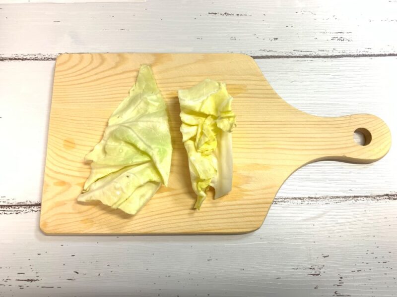 BLW　離乳食　補完食　キャベツ　手づかみ食べ　レシピ　蒸し器　切り方　初期　中期　野菜